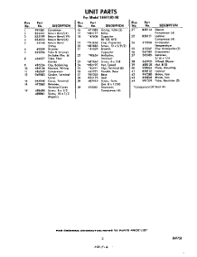 03 - Section parts for Whirlpool Air Conditioner 1AHF18090 / from AppliancePartsPros.com