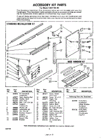 06 - Accessory Kit parts for Whirlpool Air Conditioner 1AHF18090 / from AppliancePartsPros.com