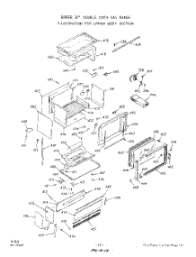 13 - Section parts for Whirlpool Range 1889W06 / from AppliancePartsPros.com
