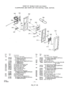 12 - Upper Body parts for Whirlpool Range 1889W46 / from AppliancePartsPros.com