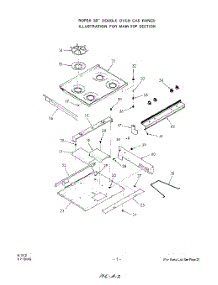 02 - Section parts for Whirlpool Range 1889W66 / from AppliancePartsPros.com