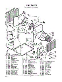 02 - Section parts for Whirlpool Air Conditioner 1AWM09090 / from AppliancePartsPros.com