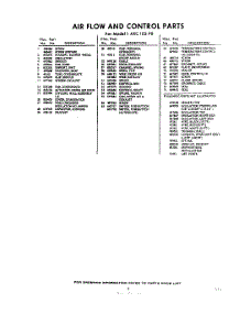 03 - Lit / Optional parts for Whirlpool Air Conditioner 1AXC10590 / from AppliancePartsPros.com