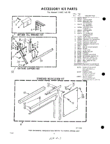 04 - Accessory Kit parts for Whirlpool Air Conditioner 1AXC14090 / from AppliancePartsPros.com