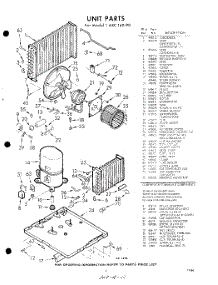05 - Unit parts for Whirlpool Air Conditioner 1AXC14090 / from AppliancePartsPros.com