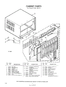 02 - Cabinet parts for Whirlpool Air Conditioner 1AXL18091 / from AppliancePartsPros.com