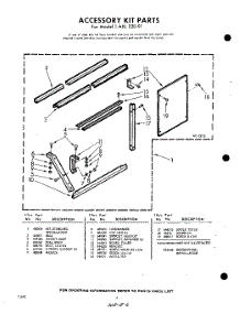 06 - Accessory Kit (Continued). parts for Whirlpool Air Conditioner 1AXL22091 / from AppliancePartsPros.com