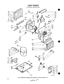 02 - Section parts for Whirlpool Air Conditioner 1AXM07090 / from AppliancePartsPros.com