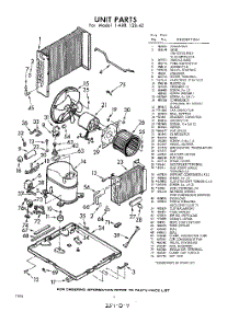 04 - Section parts for Whirlpool Air Conditioner 1AXR12042 / from AppliancePartsPros.com
