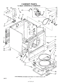 04 - Cabinet parts for Whirlpool Dryer 1LE9800XKW0 / from AppliancePartsPros.com