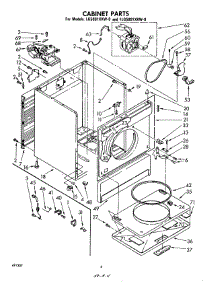 04 - Cabinet parts for Whirlpool Dryer 1LG5801XKW0 / from AppliancePartsPros.com