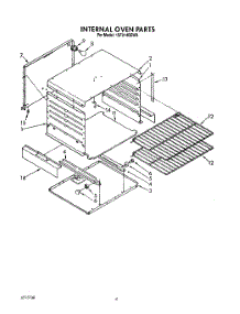 03 - Internal Oven parts for Whirlpool Range 1SF014BEN0 / from AppliancePartsPros.com
