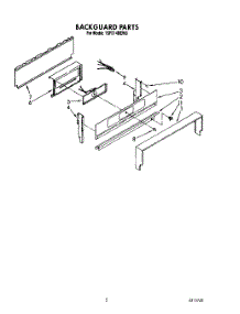 04 - Backguard parts for Whirlpool Range 1SF014BEN0 / from AppliancePartsPros.com