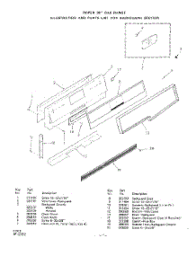02 - Main Top parts for Whirlpool Range 1212W0A / from AppliancePartsPros.com
