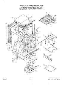 04 - Section parts for Whirlpool Oven 2068130 / from AppliancePartsPros.com