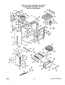 05 - Body parts for Whirlpool Range 1633W0A / from AppliancePartsPros.com
