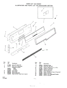 02 - Main Top parts for Whirlpool Range 1213W0A / from AppliancePartsPros.com