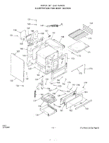06 - Section parts for Whirlpool Range 1213W0A / from AppliancePartsPros.com