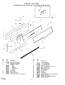 02 - Main Top parts for Whirlpool Range 1222Z1A / from AppliancePartsPros.com