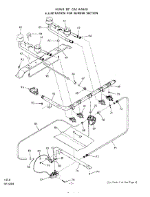 04 - Section parts for Whirlpool Range 1222Z1A / from AppliancePartsPros.com