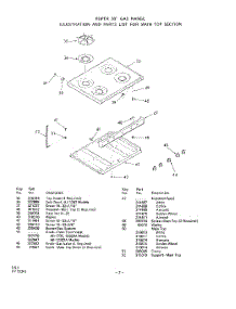 04 - Section parts for Whirlpool Range 1232W0A / from AppliancePartsPros.com