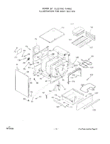 05 - Oven Door parts for Whirlpool Range 2212W1A / from AppliancePartsPros.com
