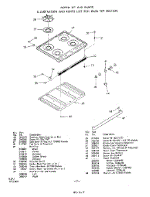 03 - Burner parts for Whirlpool Range 1238W46 / from AppliancePartsPros.com