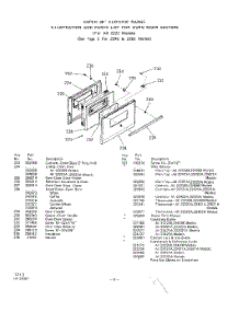 08 - Lit / Optional Equipment parts for Whirlpool Range 2222W00 / from AppliancePartsPros.com