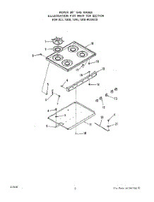 03 - Griddle parts for Whirlpool Range 1245^2A / from AppliancePartsPros.com