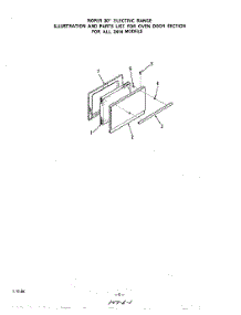 06 - Oven Door parts for Whirlpool Range 2424^1A / from AppliancePartsPros.com