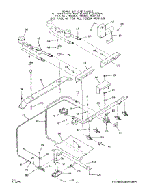 05 - Section parts for Whirlpool Range 1262W0A / from AppliancePartsPros.com