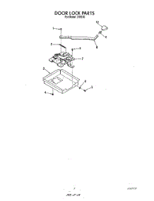 05 - Door Lock parts for Whirlpool Range 2496^0A / from AppliancePartsPros.com