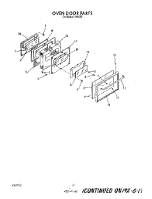 06 - Oven Door parts for Whirlpool Range 2496^1A / from AppliancePartsPros.com