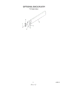 07 - Backsplash parts for Whirlpool Range 2496^2A / from AppliancePartsPros.com