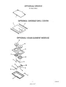 09 - Griddle , Griddle And Cover , So parts for Whirlpool Range 2496^2A / from AppliancePartsPros.com