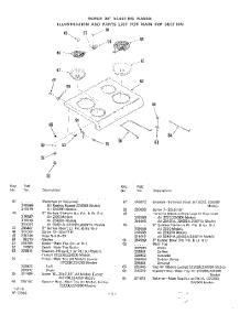 04 - Body parts for Whirlpool Range 2242W2A / from AppliancePartsPros.com