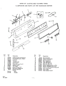 02 - Main Top parts for Whirlpool Range 2352W00 / from AppliancePartsPros.com