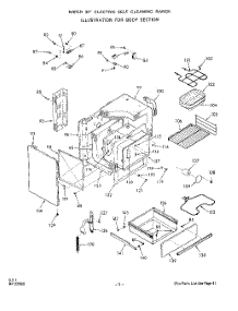 04 - Section parts for Whirlpool Range 2352W00 / from AppliancePartsPros.com