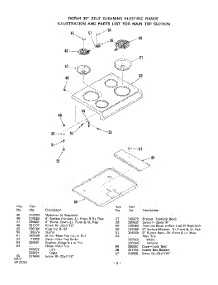 04 - Section parts for Whirlpool Range 2352W1A / from AppliancePartsPros.com