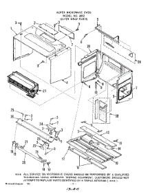 04 - Section parts for Whirlpool Microwave 2652000 / from AppliancePartsPros.com