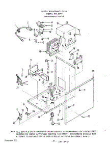 12 - Section parts for Whirlpool Microwave 2652000 / from AppliancePartsPros.com