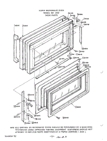 14 - Section parts for Whirlpool Microwave 2652000 / from AppliancePartsPros.com