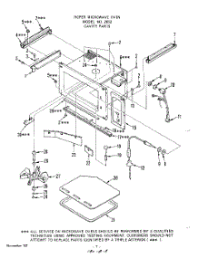 08 - Section parts for Whirlpool Microwave 2652010 / from AppliancePartsPros.com
