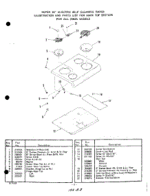 03 - Power Lock parts for Whirlpool Range 2362W1A / from AppliancePartsPros.com