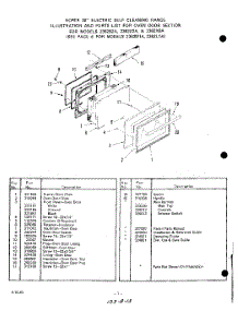 08 - Oven Door parts for Whirlpool Range 2362W1A / from AppliancePartsPros.com