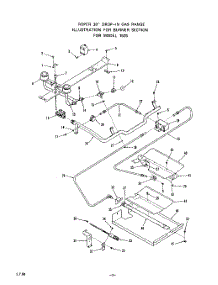 04 - Burner parts for Whirlpool Range 1525W3A / from AppliancePartsPros.com