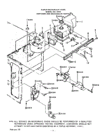 04 - Section parts for Whirlpool Microwave 2912000 / from AppliancePartsPros.com