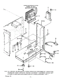 06 - Section parts for Whirlpool Microwave 2912000 / from AppliancePartsPros.com