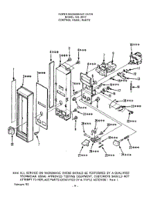 10 - Section parts for Whirlpool Microwave 2912000 / from AppliancePartsPros.com