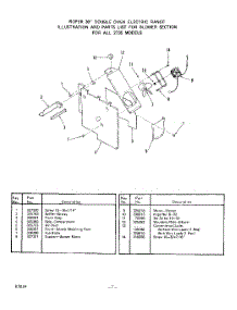 08 - Control Panel, Lit / Optional parts for Whirlpool Range 2735W0A / from AppliancePartsPros.com